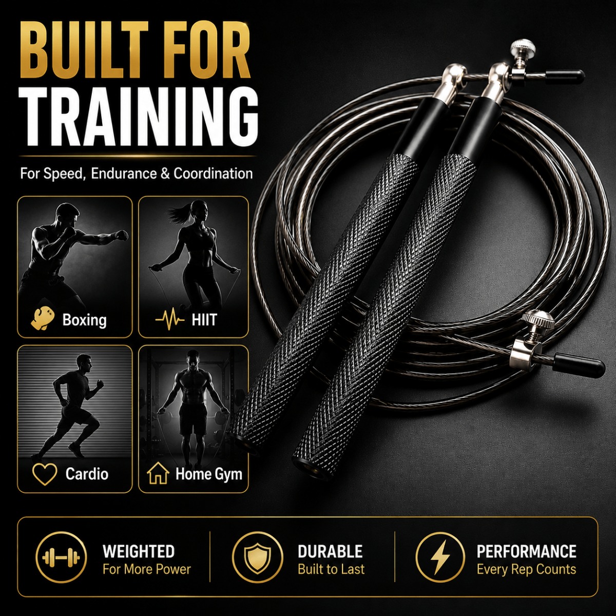 Скоростная скакалка с шарикопо – обзор и цена Jump Rope Speed Bearing