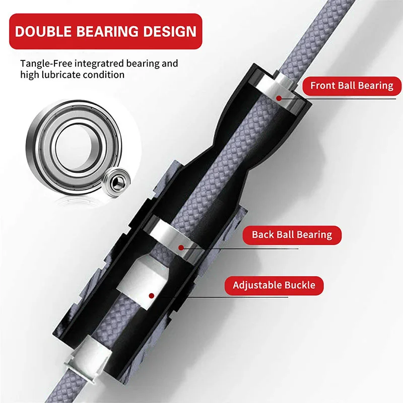 Сверхлегкая гоночная скакалка, – обзор и цена Jump Rope Speed Bearing