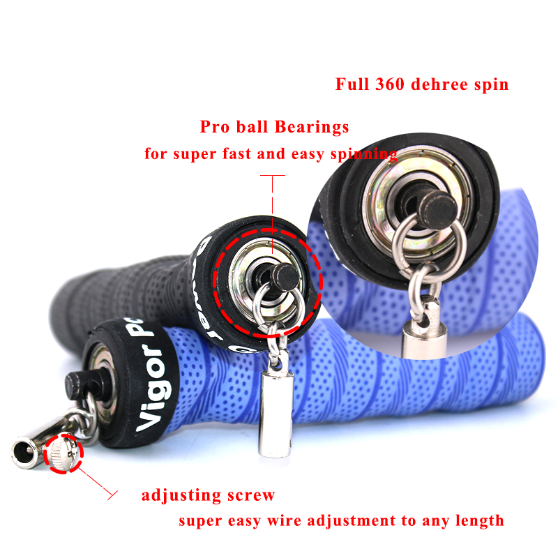 Регулируемый кабель Vigor Powe – обзор и цена Jump Rope Speed Bearing